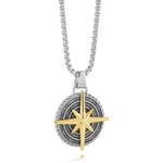 Load image into Gallery viewer, Multi-Finish Gold Stainless Steel Northern Star Necklace
