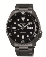 Load image into Gallery viewer, SEIKO5 Men's Stainless Steel Automatic Sport Watch with Black Dial
