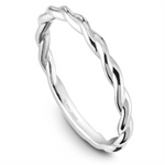 Load image into Gallery viewer, Lady's White Gold Twist Band