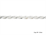 Load image into Gallery viewer, Sterling Silver White Rope Chain
Width: 4.5mm
Length: 22"