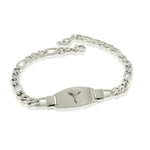 Load image into Gallery viewer, Stainless Steel Medical Alert Figaro Bracelet
Length: 8"
