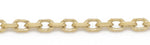 Load image into Gallery viewer, 10K Yellow Gold Solid Cable Link Chain 
Length: 18"
Width: 1mm