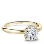 Load image into Gallery viewer, Yellow Gold Hidden Halo Diamond Semi-Mount