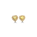 Load image into Gallery viewer, Kid's 14K Yellow Gold Heart Stud Earrings
Collection: Lovies