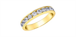 Load image into Gallery viewer, Lady's 14K Yellow Gold Channel Set Diamonds Band
Diamond Shape: Round