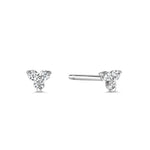 Load image into Gallery viewer, 14K White Gold Petal Nose Stud with Cubic Zirconia
Collection: Sparkles