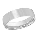 Load image into Gallery viewer, Men's 10K White Gold Domed Band with Satin Finish