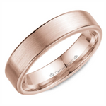 Load image into Gallery viewer, Men's Gold Flat Band with Satin Finish