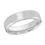 Load image into Gallery viewer, Men's 10K White Gold Bevel Band with Satin Finish