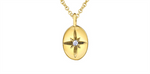 Load image into Gallery viewer, 10K Yellow Gold Diamond Northern Star Polished Pendant Necklace
PEN