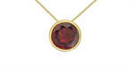 Load image into Gallery viewer, 10K Yellow Gold Round Polished Garnet Pendant Necklace
PENDANT
Pri