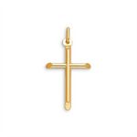 Load image into Gallery viewer, 10K Yellow Gold Polished Cross Religious Pendant
Length: 34.5mm
