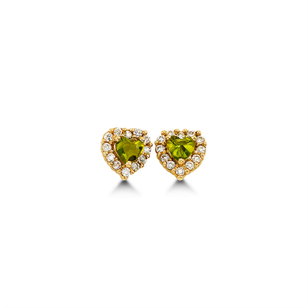 Kid's 14K Yellow Gold Heart Stud Earrings
Collection: Lovies