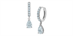 Load image into Gallery viewer, 14K White Gold Pear Lab Diamonds Dangle Earrings
Total Diamonds: 1.82