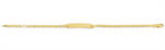 Load image into Gallery viewer, Kid's 10K Yellow Gold ID Marine Bracelet
Bracelet Width: 2.3mm
Leng