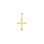 Load image into Gallery viewer, 10K Yellow Gold Orthodox Cross Diamond Religious Pendant