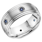 Load image into Gallery viewer, Men's White Gold Domed Diamond Band
Total Diamonds: 0.27cttw
Top Wi
