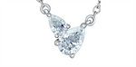 Load image into Gallery viewer, White Sterling Silver Toi Et Moi Pendant Necklace
PENDANT
Stone: L