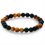 Load image into Gallery viewer, Brown Tiger Eye Bead Stretch Bracelet 
Length: Medium
Width: 8mm