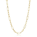 Load image into Gallery viewer, Gold Stainless Steel Figaro Chain 
Length: 22"
Width: 7mm
Finish: P