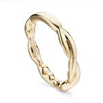 Load image into Gallery viewer, Lady's Yellow Gold Twist Band
Finish: Polished 
Top Width: 2.7mm
Ri