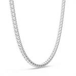Load image into Gallery viewer, 10K White Gold Lab Diamonds Tennis Necklace
Total Diamonds: 13.4ctt