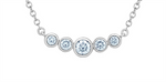Load image into Gallery viewer, White Sterling Silver Journey Pendant Necklace
PENDANT
Stone: Lab
