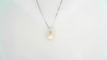 Load image into Gallery viewer, 14K White Gold Round Polished Pearl Single Necklace