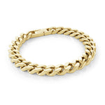 Load image into Gallery viewer, Gold Stainless Steel Curb Bracelet
Length: 8.5"