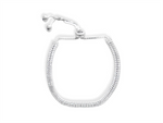 Load image into Gallery viewer, White Sterling Silver Double Strand Tennis Bracelet
Top Width: 3.7mm