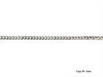 Load image into Gallery viewer, Sterling Silver White Curb Chain
Width: 3mm
Length: 26"