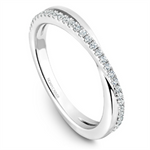Load image into Gallery viewer, Lady's White Gold Prong Set Intertwined Diamonds Band
Diamond Shape: Round
