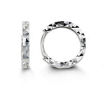 Load image into Gallery viewer, Kid's 10K White Gold Plain Diamond Cut Huggie Earrings
Collection: Baby