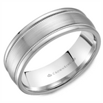 Load image into Gallery viewer, Men's Gold Flat with Milgrain Band with Satin Finish