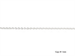 Load image into Gallery viewer, Sterling Silver White Rolo Chain 
Width: 1mm
Length: 18"