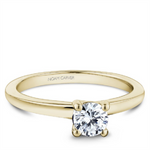 Load image into Gallery viewer, 14K Yellow Gold Solitaire Round Diamond Engagement Ring