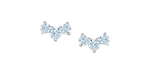 Load image into Gallery viewer, 10K White Gold Trio Arc Lab Diamonds Stud Earrings
Total Diamonds: 0.