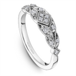Load image into Gallery viewer, Lady's White Gold Floral Diamonds Band
Diamond Shape: Round