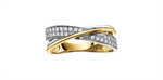 Load image into Gallery viewer, Lady's 10K White & Yellow Gold Diamond Band
Total Diamonds: 0.19 ctt