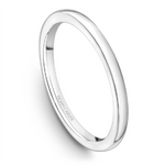 Load image into Gallery viewer, Lady's White Gold Domed Band