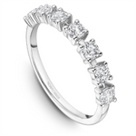 Load image into Gallery viewer, Lady's White Gold Prong Set Diamonds Band
Diamond Shape: Round