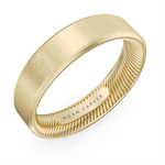 Load image into Gallery viewer, Men's Yellow Gold Bevel Band with Satin Finish
Top Width: 5.5 mm
Ri