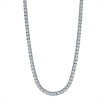 Load image into Gallery viewer, Stainless Steel Tennis Necklace
Length: 18"
Chain Width: 3mm