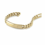 Load image into Gallery viewer, Gold Stainless Steel ID Curb Bracelet 
Length: 8" + 0.5"