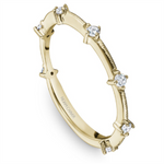 Load image into Gallery viewer, Lady's Yellow Gold Prong Set Diamonds Band
Diamond Shape: Round