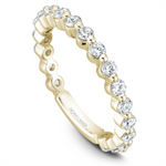 Load image into Gallery viewer, Lady's Yellow Gold Prong Set Diamonds Band
Diamond Shape: Round