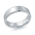 Load image into Gallery viewer, Stainless Steel Matte' Bevel Band Band 
Width: 6.5mm