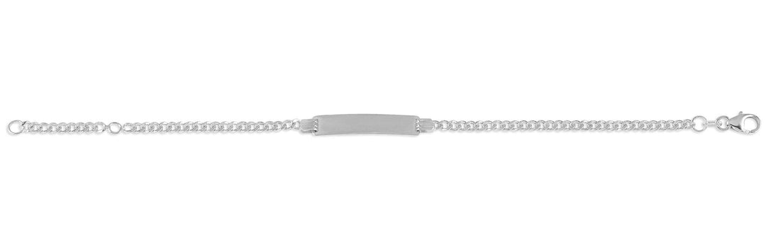 Kid's 10K White Gold ID CUR