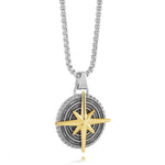 Load image into Gallery viewer, Multi-Finish Gold Stainless Steel Northern Star Necklace