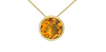 Load image into Gallery viewer, 10K Yellow Gold Round Polished Citrine Pendant Necklace
PENDANT
Pr